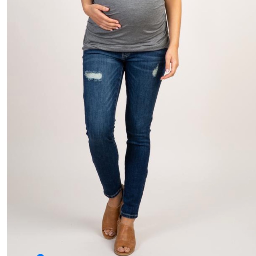 PinkBlush Over the Bump Maternity Jeans Size 27